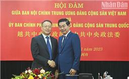 Tăng cường hợp tác, chia sẻ kinh nghiệm công tác nội chính, phòng, chống tham nhũng